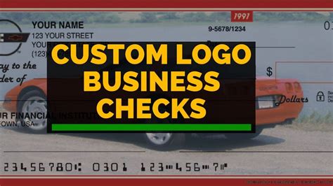 custom checks with own logo.